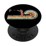 Retro Dart Spieler Geschenk Vintage Dartscheibe Sport PopSockets mit austauschbarem PopGrip