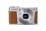 Canon PowerShot G9 X Mark II Kompaktkamera (20,1 MP, 7,5cm (3 Zoll) Display, DIGIC 7, optischer Bildstabilisator, Full-HD, WLAN, NFC, Bluetooth, Blendenautomatik; Zeitautomatik, 1080p), silb