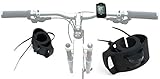 DURAGADGET schwarz Fahrrad Lenker Mount Kit für Polar FT1 Fitness/GPS/Herzfrequenz Monitor Multisport Armbanduhr, gesichert mit starkem Kabelb