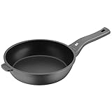 WMF Permadur Premium Schmorpfanne 24 cm Induktion, mit Gegengriff, hoher Rand, Aluminium beschichtet, Kunststoffgriff mit F