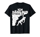 Bouldern Bouldersport Kletterwand Felsklettern Spruch T-S