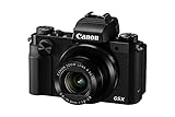 Canon PowerShot G5 X Digitalkamera (20,2 MP, 7,5cm (3 Zoll) WLAN, NFC, Image Sync, 1080p, Full HD) schw