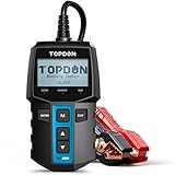 TOPDON BT100, Autobatterietester 12V Lasttester, 100-2000 CCA Kfz-Generatorprüfer Digitaler Autobatterie-Tester Autobatterieanalysator Ladesystem Testgerät für PKW-LKW ATV SUV Boot(BT100)