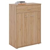 CARO-Möbel Kommode Tommy Sideboard Schrank in San Remo mit Schublade und 2 Tü