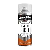 JENOLITE Directorust Metallic Copper Gloss Sprühfarbe, direkt auf Rost, Grundierung, Grundierung und Decklack, 400