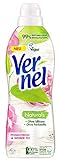 Vernel Naturals Weichspüler, Pfingstrose und Weißer Tee, 32 Waschladungen, 100 Prozent vegan, 99 Prozent naturbasierte Inhaltsstoffe, ohne Silikone und Farb