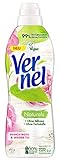 Vernel Naturals Weichspüler, Pfingstrose und Weißer Tee, 32 Waschladungen, 100 Prozent vegan, 99 Prozent naturbasierte Inhaltsstoffe, ohne Silikone und Farb