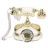 FastUU Vintage Telefon, klassisches Retro-Telefon für Schreibtisch für Café für Bü