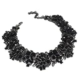 Jewels by House of Aria Choker-Halskette für Damen und Mädchen, Schw