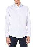 Seidensticker Herren Slim Langarm Twill Hemd, Weiß (Weiß 01), (Herstellergröße: 41)