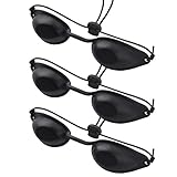 UV Schutzbrille 3Pcs Augen Schutzbrille Zuverlässigen Infrarot Solarium Schutzbrille für lichttherapie,Sonnenbank