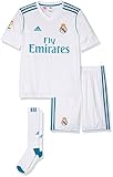 adidas Kinder Auswärtsausrüstung Real Madrid Auswärt Mini Kit, Weiss (BLANCO/AZUINT), 164