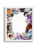 Bilderrahmen Opal A 40x100 cm Weiß Glanz mit Antireflex Kunstglas für Poster Puzzle Diamond Painting