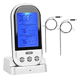 Fleischthermometer, Count-Up- und Count-Down-Funktion Einfach, schnell und genau zu verwenden. Drahtloses Design-Thermometer für Bäckereien für R