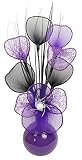 Lila Violett Künstliche Blumen Mit Pflaume Vase, Deko, Wohnaccessoires & Deko Geeignet für Bad, Schlafzimmer Oder Küche Fenster / Regal, 32