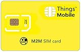 SIM-Karte für M2M (MACHINE 2 MACHINE) - Things Mobile - mit weltweiter Netzabdeckung und Mehrfachanbieternetz GSM/2G/3G/4G. Ohne Fixkosten und ohne Verfallsdatum. 10 € Guthaben ink
