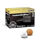 GEWO Unisex – Erwachsene Ball Training Club 40+ Tischtennisball, Weiß, 72