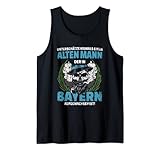 Herren Unterschätze Niemals Einen Alten Mann Aus Bayern Tank Top