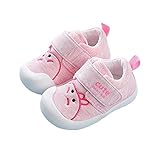 SIFAGNPING Kleinkindschuhe Herbst und Winter Männer und Frauen Babyschuhe 0-2 Jahre alt Indoor Soft Sohle Babyschuhe rutschfest(Pink 24)