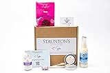 Staunton's The Home of Hampers Love SPA Basket Box - Beauty Gifts Sets für Frauen mit Pina Colada Cocktail - Inklusive Badesalz, Fruchtgummi, Mini Love Hearts R