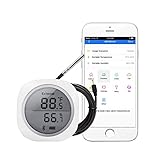 Inkbird IBS-TH1 Plus Bluetooth Hygrometer Thermometer Gewächshaus Reptil Datenlogger für Android IOS