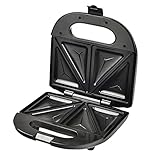 Home Sandwich Maschine ，Mini Dreieck Brottoaster Persönliche Frühstücksmaschine Omelett Werkzeug Edelstahl - 750 (W) Temperatur einstellb