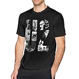 Mingcin Herren T-Shirt U2 Rock Music Short Sleeve Tee Quick Dry Casual Rundhals T Shirt Baumwolle Top, Schwarz , XXXXX-Larg