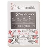 Hahnemühle Skizzenblock Nostalgie personalisiert mit Namen Naturweiß 14,8 x 21 cm 190g/m² 50 B