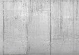 wandmotiv24 Fototapete Beton-wand Grau Rohbau, XL 350 x 245 cm - 7 Teile, Fototapeten, Wandbild, Motivtapeten, Vlies-Tapeten, Mauer, Wand, Beton M1433