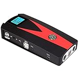 ZZBB Auto Starthilfe Powerbank 12000mAh, 800A Peak Tragbare Starterbatterie Autobatterien 12V Batterie Booster Jump Starter für Motorrad,Cars und Motorboot,USB Schnellladung Eingebautes LED L