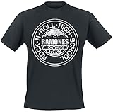 Ramones Bowery NYC Männer T-Shirt schwarz L 100% Baumwolle Band-Merch, B