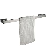 Flybath Handtuchstange SUS 304 Edelstahl Gebürstetes Silber Handtuchhalter Badetuchhalter Wandmontage, 60 cm / 24 Z