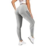 WENZHOU High Waist Damen Leggings mit Seitentaschen, Lange Sporthose Sportleggins Blickdichte Leggings für Sport und Alltag Sportleggins Yogahose für Outdoor Gym Freizeit Capri F