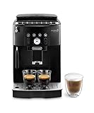 De'Longhi Magnifica S Smart ECAM 230.13.B Kaffeevollautomat mit Milchaufschäumdüse für Cappuccino, Espresso-, Kaffee- und Long Coffee Direktwahltasten und Drehregler, 2-Tassen-Funktion, Schw