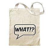 Kiwistar What!? Tragetasche Baumwolltasche Stoffbeutel Umhängetasche Langer Henk