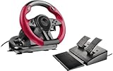 Speedlink TRAILBLAZER Racing Wheel – Gaming Lenkrad für PS3/PS4, Xbox Series X/S/One und PC, Schaltwippen und Schaltknüppel, dosierbare Pedale, schw