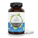 VITALKRAFT vegan+ Mineral-Komplex / 120 hochdosierte Kapseln mit Magnesium, Eisen, Zink, Jod, Selen, B6 und Folsäure/Laktosefreie und glutenfreie Nahrungsergänzung speziell für Veganer und Veg