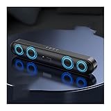 QCMYJM Bluetooth-Lautsprecher Stereo-Soundleiste Bluetooth-Computer-Lautsprecher-Laptop PC. Full Range-Lautsprecher wasserdichte Subwoofer-Soundbar Kleiner Lautsprecher (Color : Upgrade Speakers)