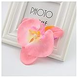 KAERMA Silk Blumen-Schmetterlings-Orchideen-5pcs Günstige künstliche Blumen-Kopf-Hochzeit Auto nach Hause Dekoration Braut Blumenstrauß Handgelenk Cymbidium Blumen Aufkleber Zubehör (Size : N)