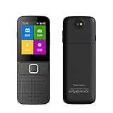 Sprache übersetzer Ausrüstung Smart Sprachübersetzer Device Mit Foto Übersetzungsfunktion 137 Sprachen Sofortübersetzung In Zwei Richtungen Mit 2,4-Zoll-HD-Touchscreen (Schwarz)