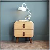 Beistelltisch Holz Nordische Nachtkästchen Modern für Erwachsene Kinder, Kleine Nachttisch für Schlafzimmer, Moderner Minimalistischer Nachtschrank mit Schubladen (Color : C)