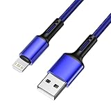 3a schnelles Aufladung. USB Ladekabel for iPhone 12 11 Pro X xr xs. Max 6 6 s 7 8 Plus 5s SE 2020. Origin Data Cord Long Line (Color : Blue, Length : 3m)