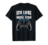 Herren Ich Liebe Es Wenn Meine Frau Mich Zocken Lässt Gamer Spruch T-S