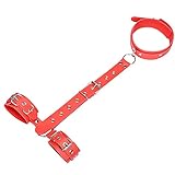 Red Leather is Suitable for Women's Neck to Wrist Adjustable Strap