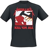 Metallica Herren Kill 'em All Tracks_Men_bl_ts:2XL T-Shirt, Schwarz (Black Black), XX-Larg