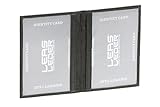 LEAS Ausweismappe- & -hülle mit 2 Sichtfenstern Echt-Leder, schwarz Card-C