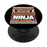 Fachwirtin Facility Management Multitasking Ninja lustig PopSockets mit austauschbarem PopGrip