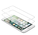 WEOFUN 3D Panzerglasfolie für iPhone 6 Plus/6s Plus/7 Plus/8 Plus[2 Stück]，Panzerglas kompatibel mit iPhone 6 Plus,iPhone 7 Plus,iPhone 8 Plus [ 9H Härte,Anti-Kratzen, Anti-Bläschen ] - Weiß