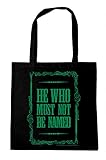 LOGOSHIRT - Harry Potter - Lord Voldemort - Er, dessen Name - Baumwolltasche - Stofftasche mit Druck und Langen Tragegriffen - schwarz - Lizenziertes Original Desig