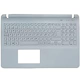 wangch 100% brandneue spanische Laptop-Tastatur für Sony Vaio SVF152A29M schwarz/weiß SP-Tastatur mit Handballenauflage (Color : White)